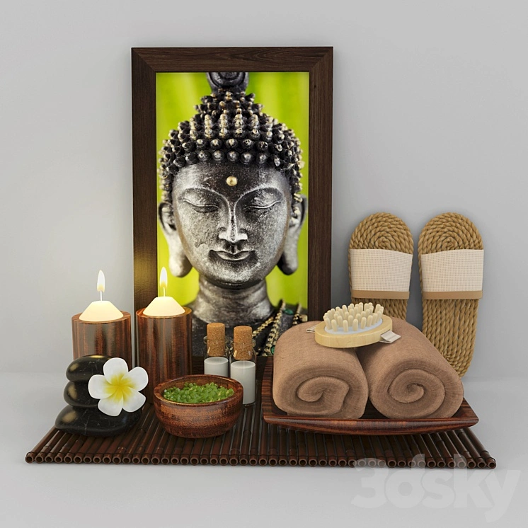 Decorative set for spa 