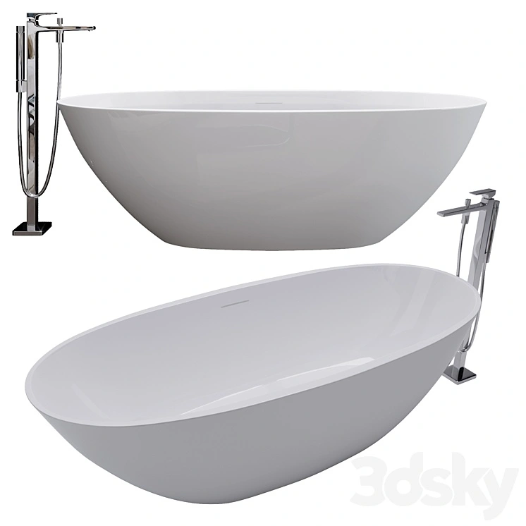 Free-Standing Bath Wila I Marmorin 