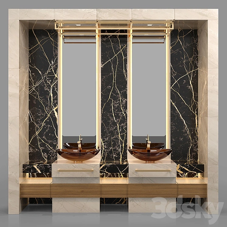 Bathroom Furniture Set 3 