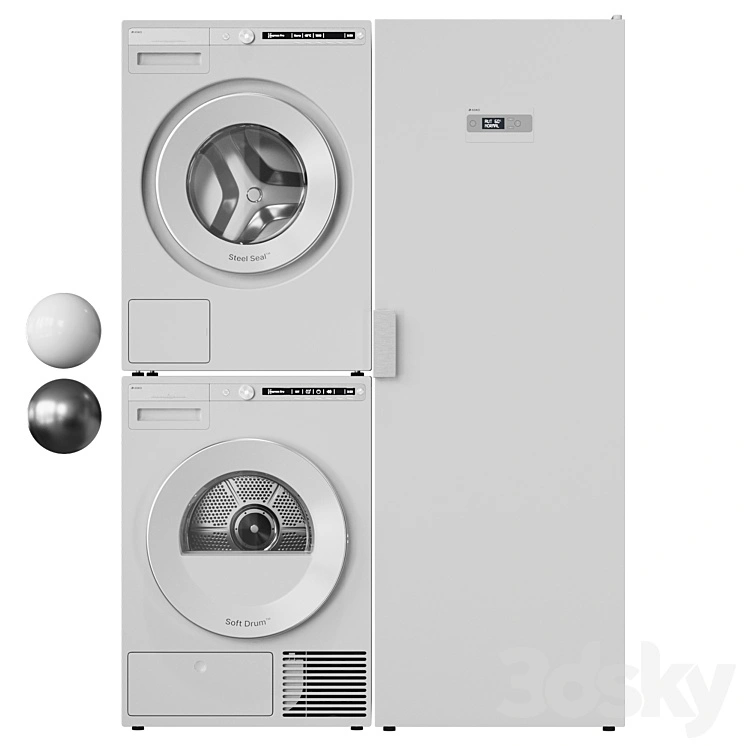 Washing machine, dryer and drying cabinet Asko 02 