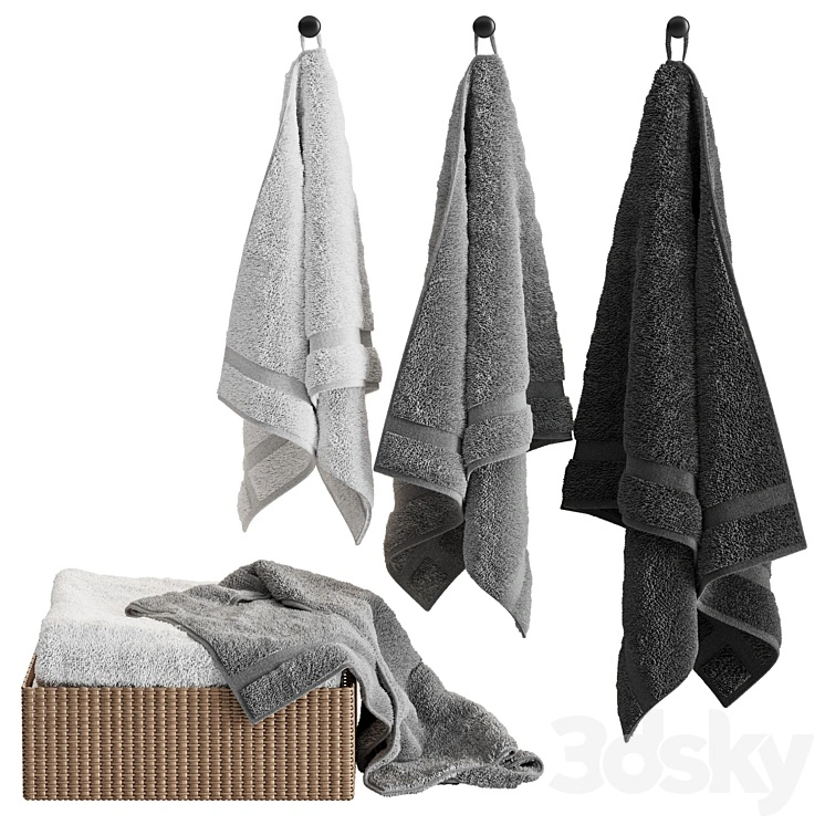 Bathroom Towel Set 09 