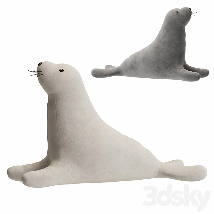 White Seal Plush Toy 