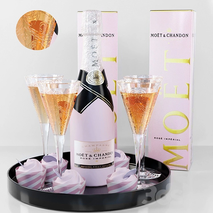 Sparkling wine in glasses. Alcohol 