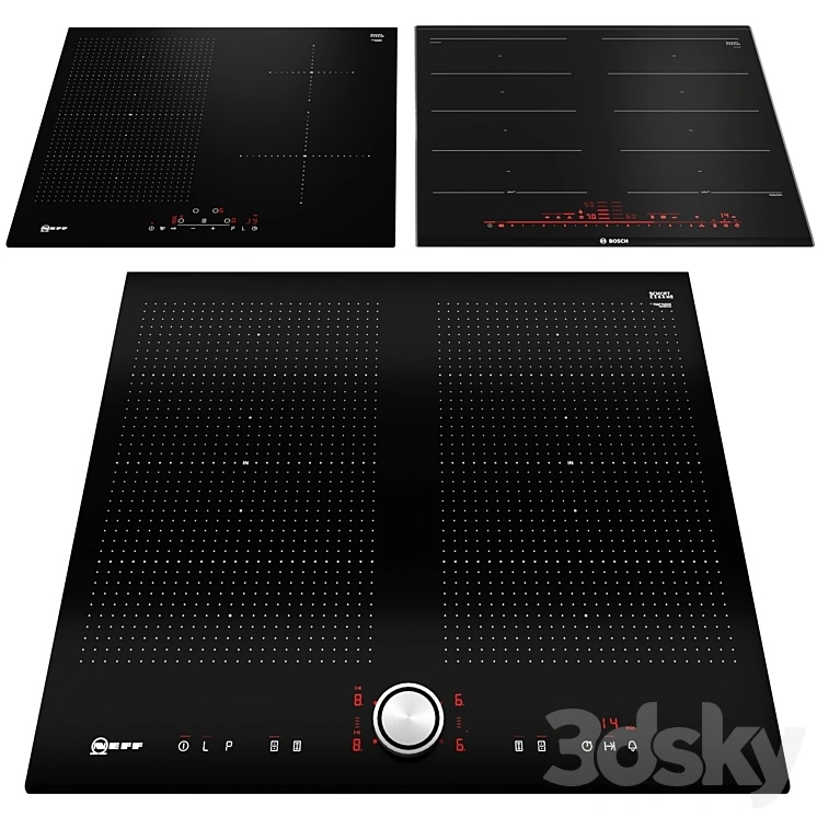 Hob set with Flexinduction technology 