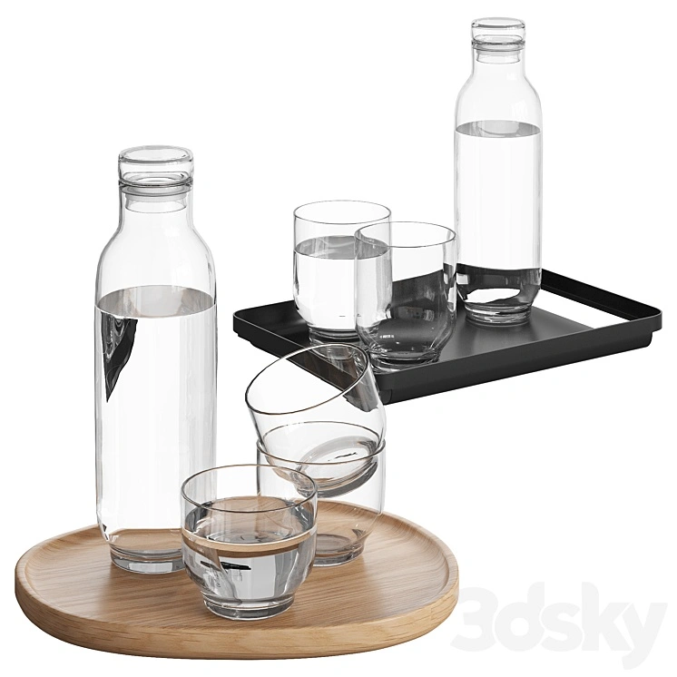 Bolia Glasses and Tray Set 