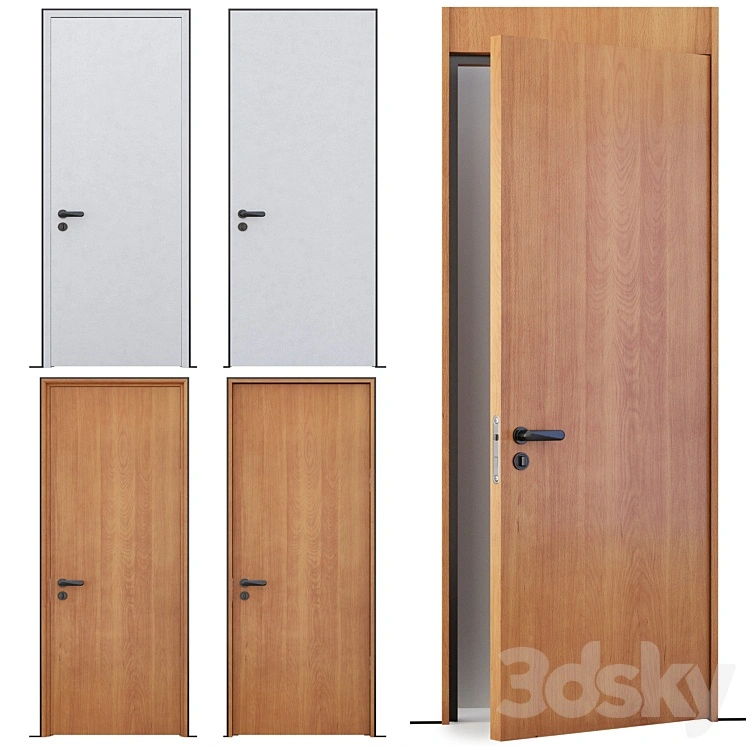 Concealed door with floating platband effect Mode 