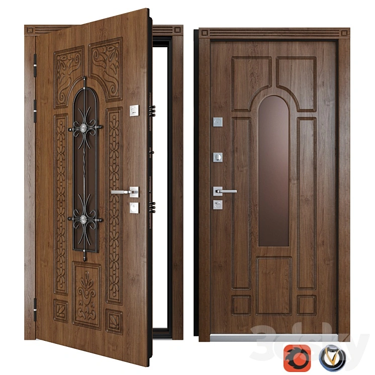 Entrance metal door of Vezha 4 3d (Your Frame) 