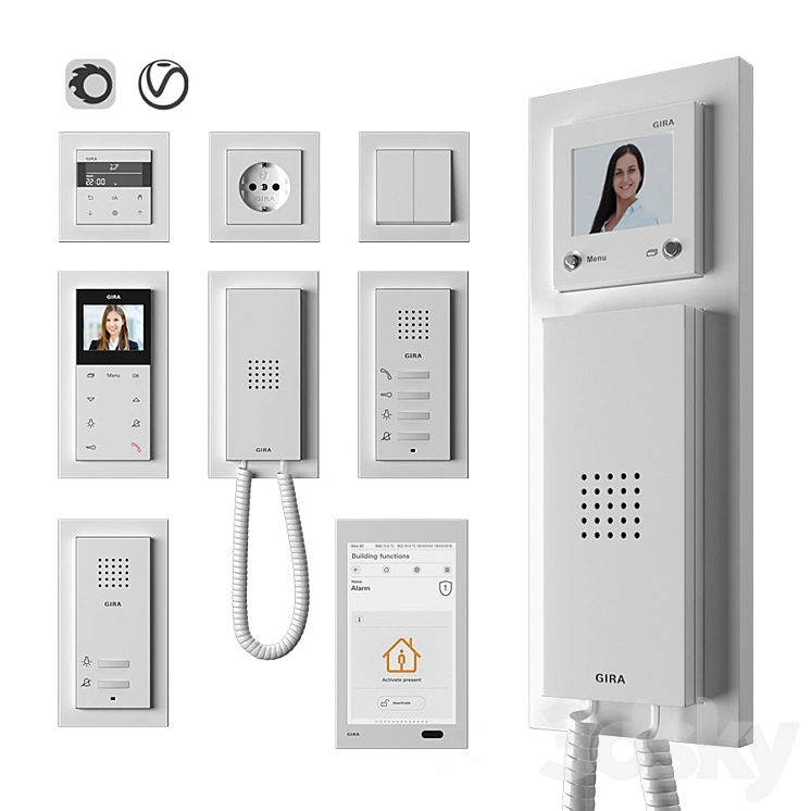 Gira door communication system 