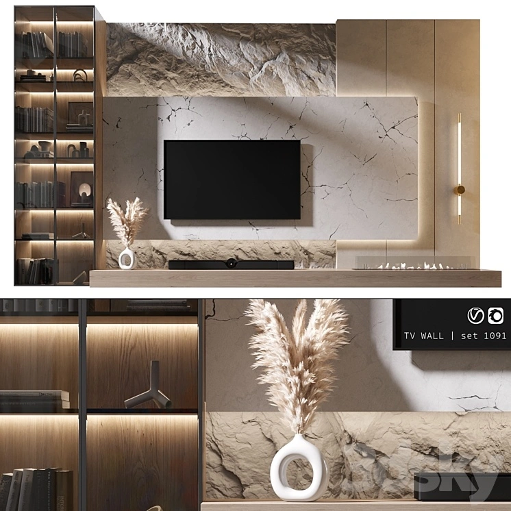 TV Wall | set 1091 