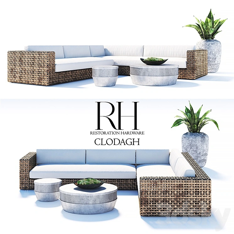 RESTORATION HARDWARE CLODAGH outdoor sofa 