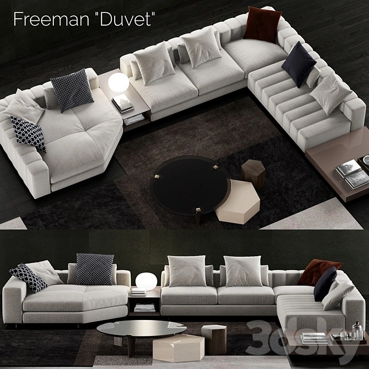 Minotti Freeman Duvet Sofa 