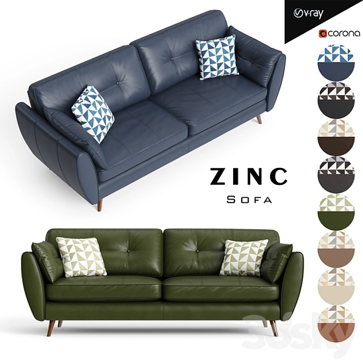 Zinc sofa 