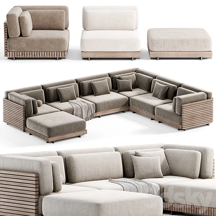 The Caicos Outdoor Sofa 02 by design-milk, Modular sofa 
