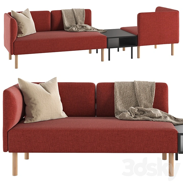 Lillehem 3-seat modular sofa 