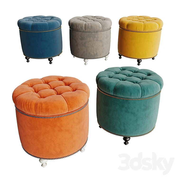 Soft padded stool Grosseto 