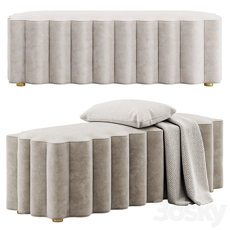 Upholstered Bench by Entryway 
