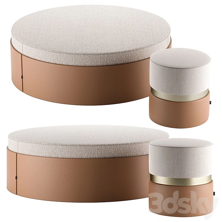 Jason & Edson Poufs by Laskasas 