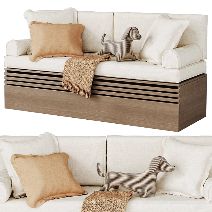 Soft seat for window sill in childrens room \ Pillows 