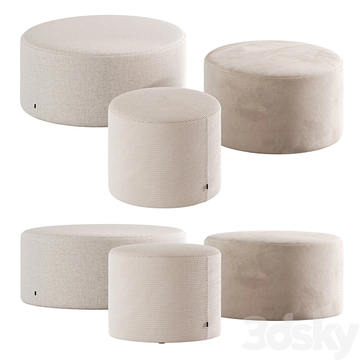 Zyl poufs by Bolia 