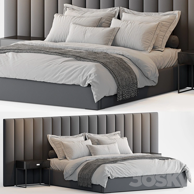 RH Modena Vertical Channel Extended Platform Bed2 