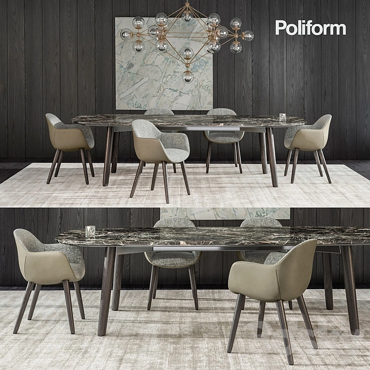 Poliform Mad Dining set_01 