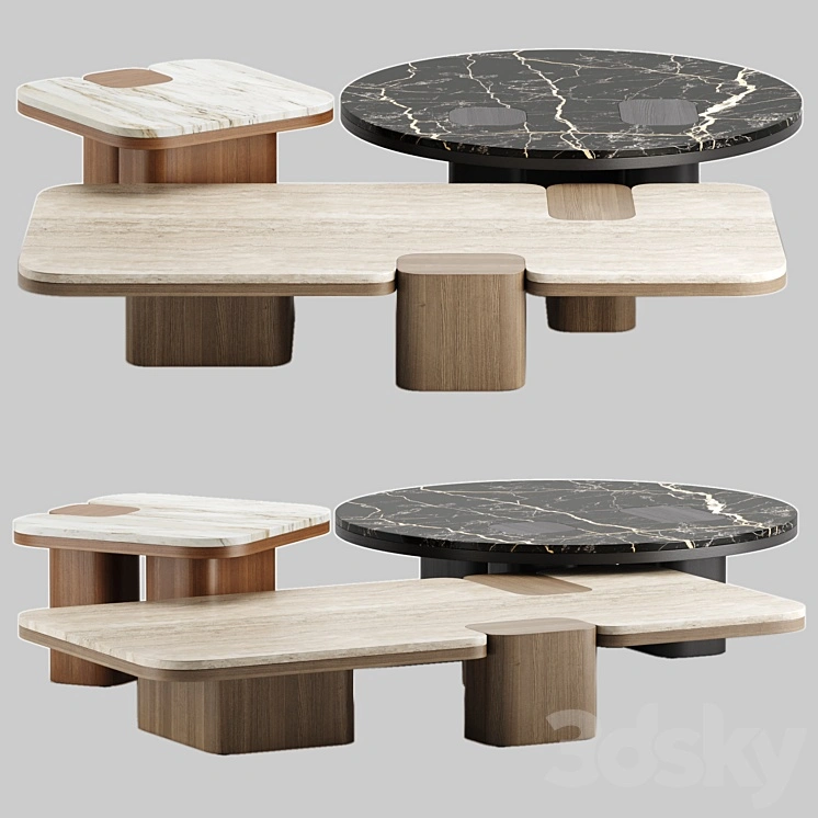 ERICE coffee tables set - Carpanese Home 