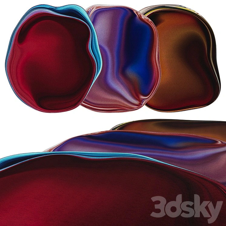 A set of Moooi carpets from the Mixing Pixels collection 