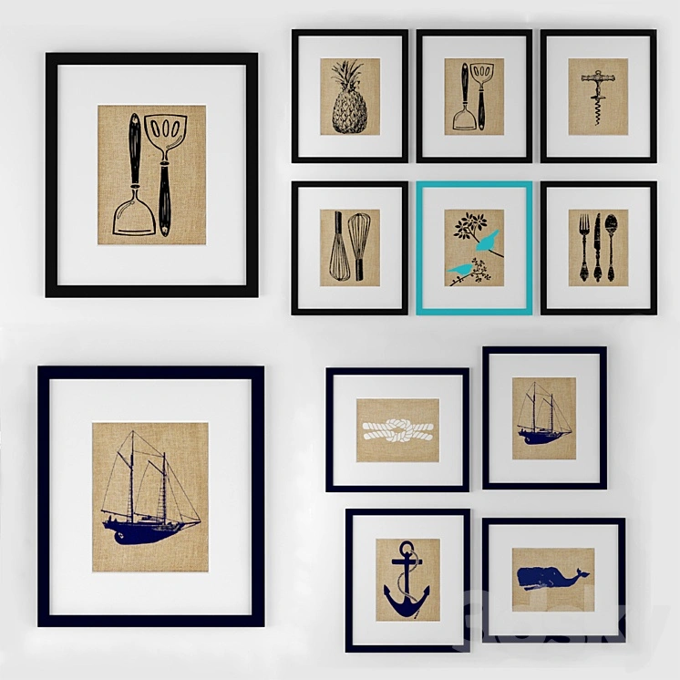 Set of posters 