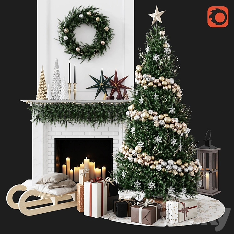 Christmas Decorative set sk_1 (Corona) 