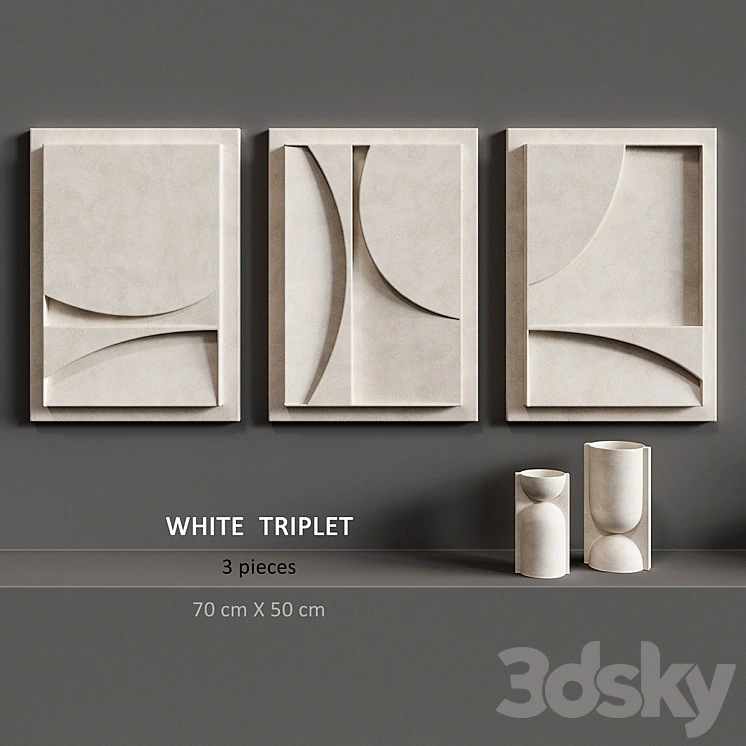 Relief White Triplet 