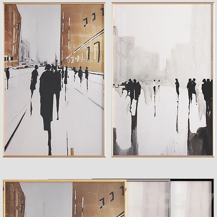 Canvas painting with frame 044 