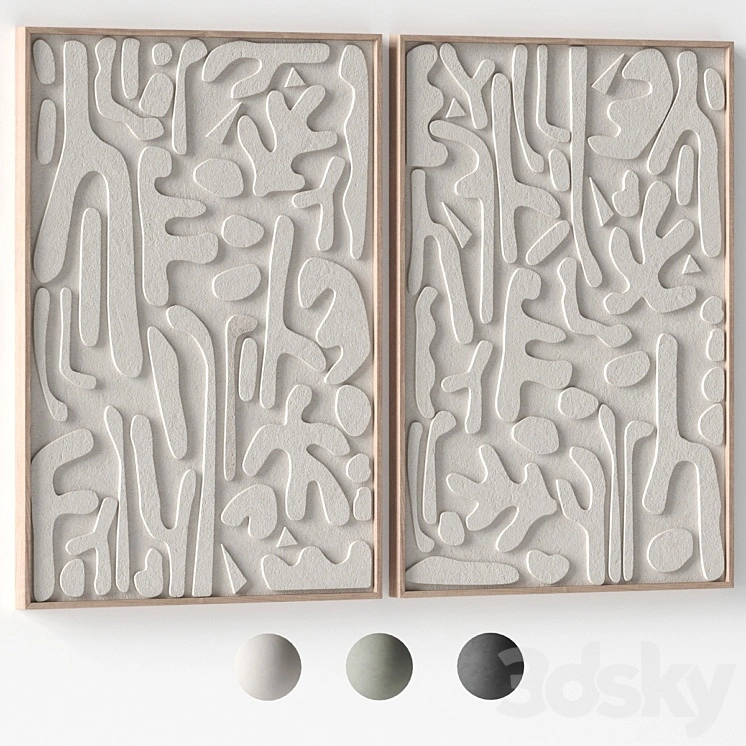 Relief artwork 22 - 3d art wall decor - Panels 