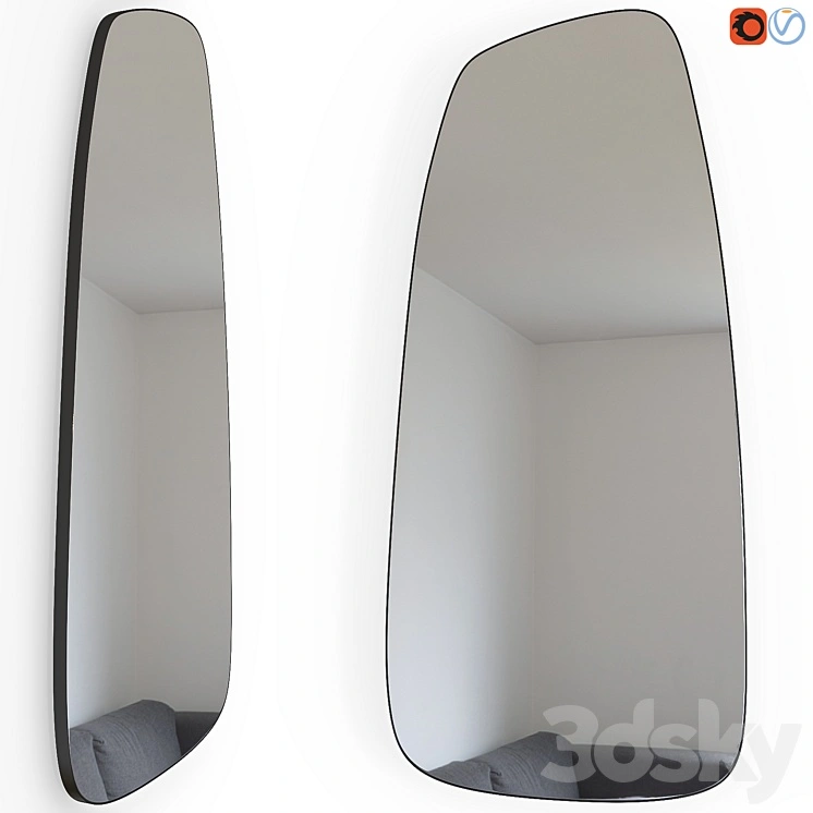 Edgar Extra illuminated shaped mirror 