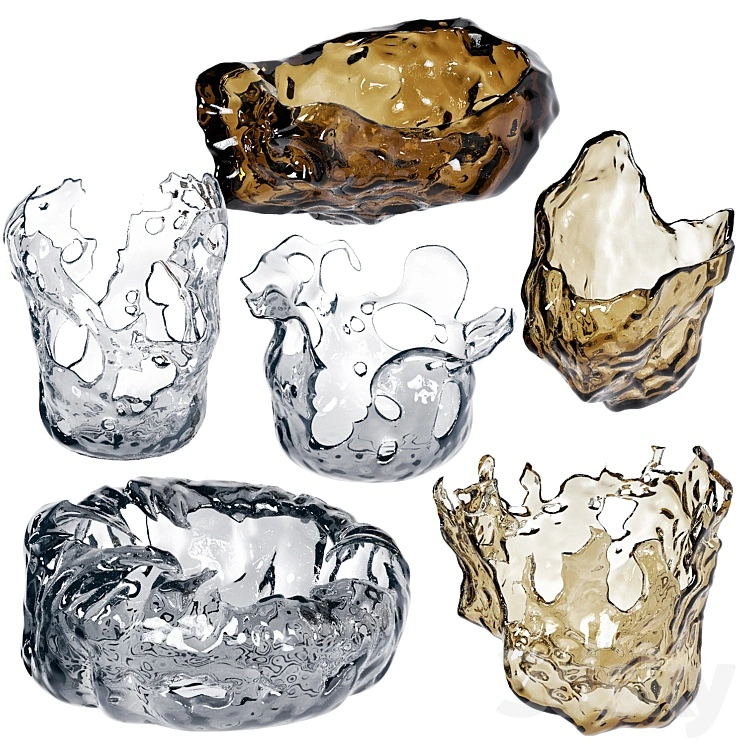 set of glass products 