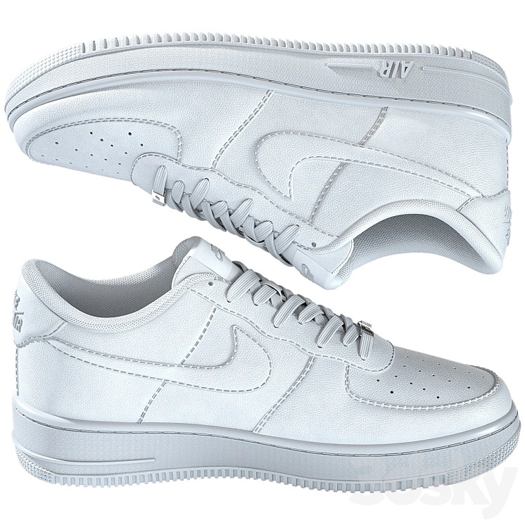 NikeAF1 White 