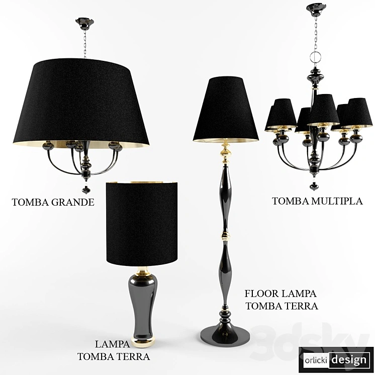 Chandeliers ORLICKI DESIGN TOMBA 