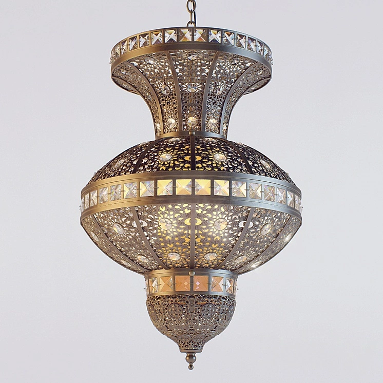 Chandelier and Sconce Oriental 