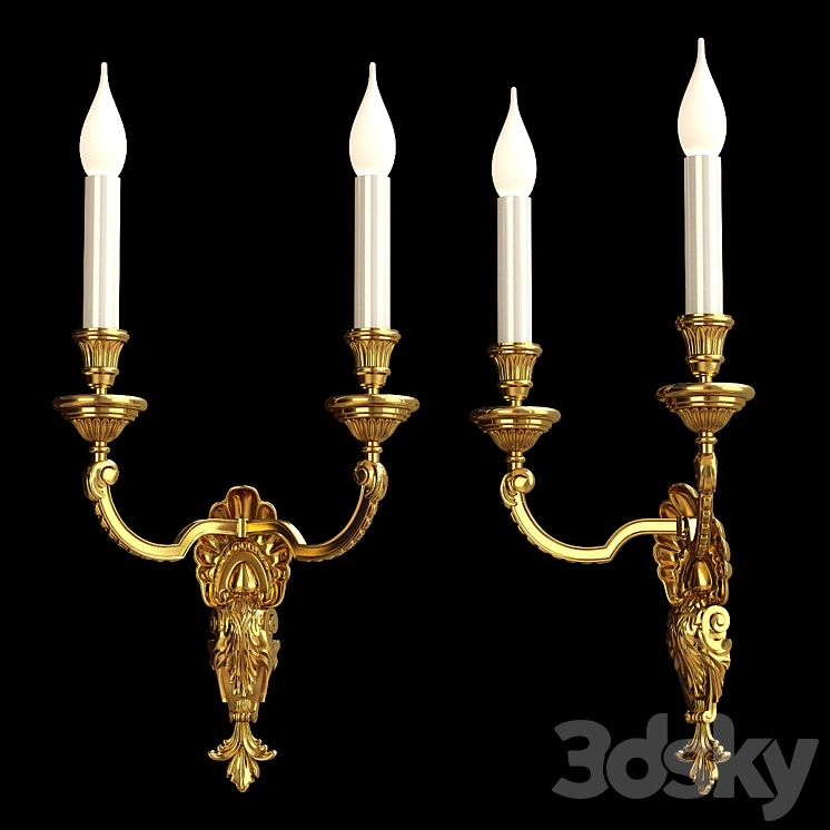 Antique French Wall Lamp 