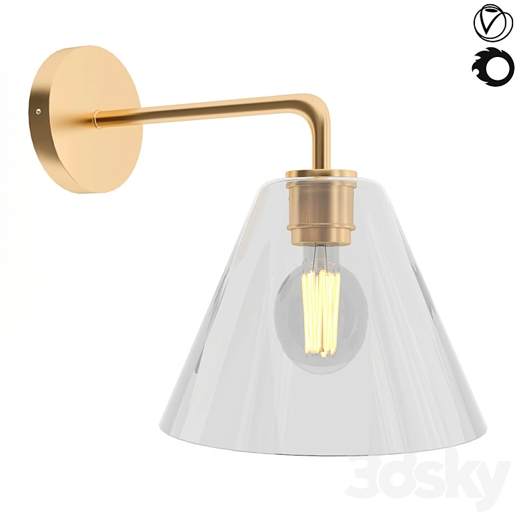 Sculptural Glass Cone 