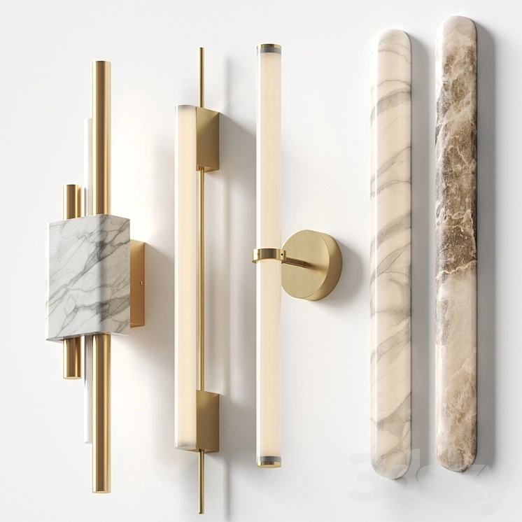 Modern Metier - set of wall lamps 