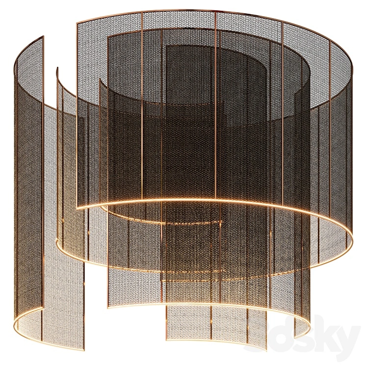 Decorative ceiling with lighting 002 