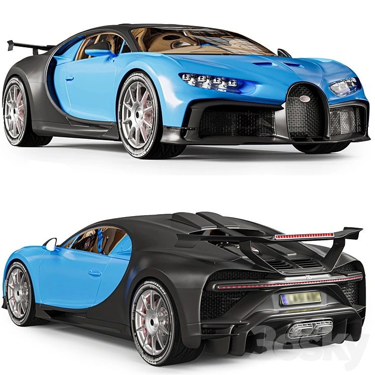 Bugatti Chiron + interior 