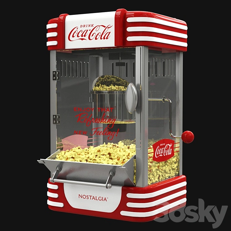 Nostalgia Coca Cola Ounce Kettle Popcorn Maker 