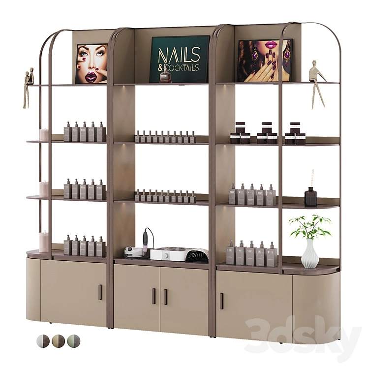 Salon Product Display Shelves 