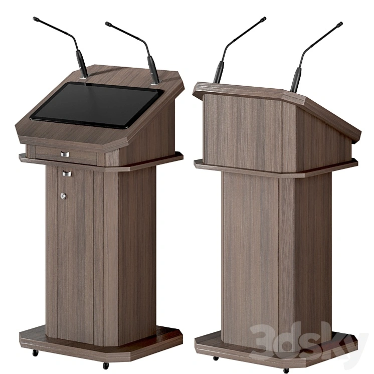 Interactive rostrum of the speaker 