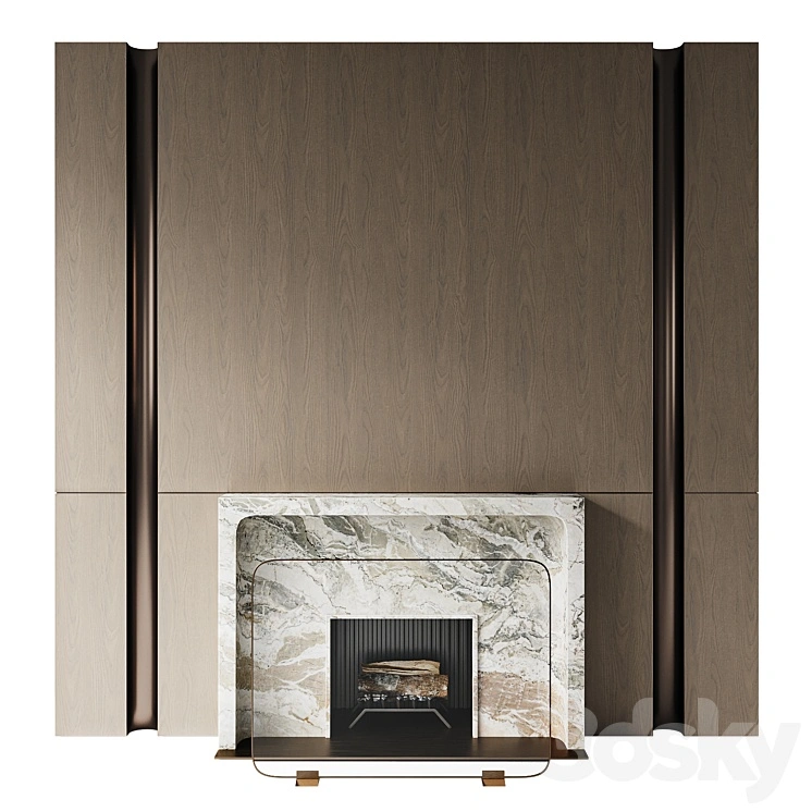 Fireplace with marble portal SIII3 