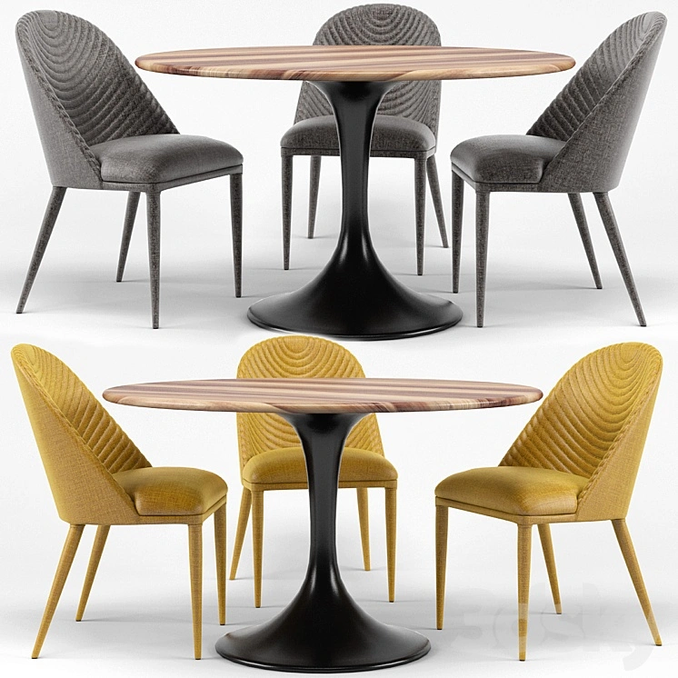Amarelo Chair, Thor Dining Table 
