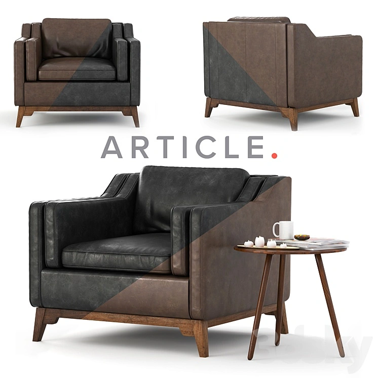 Worthington Armchair & Table Amoeba 
