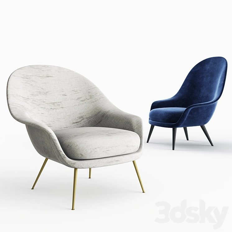 Viaduct Bat Lounge Chair 