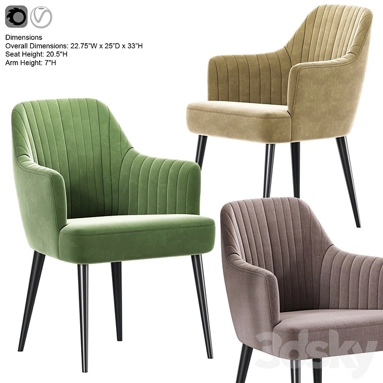 Strip Modern Dining Chair 